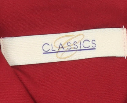 Classics Women’s Red UK 14 Tailored Blazer Gold Buttons