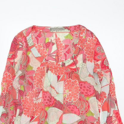 Sandwich Women’s Multicoloured Floral Kimono Blouse UK 10 Sheer Tie