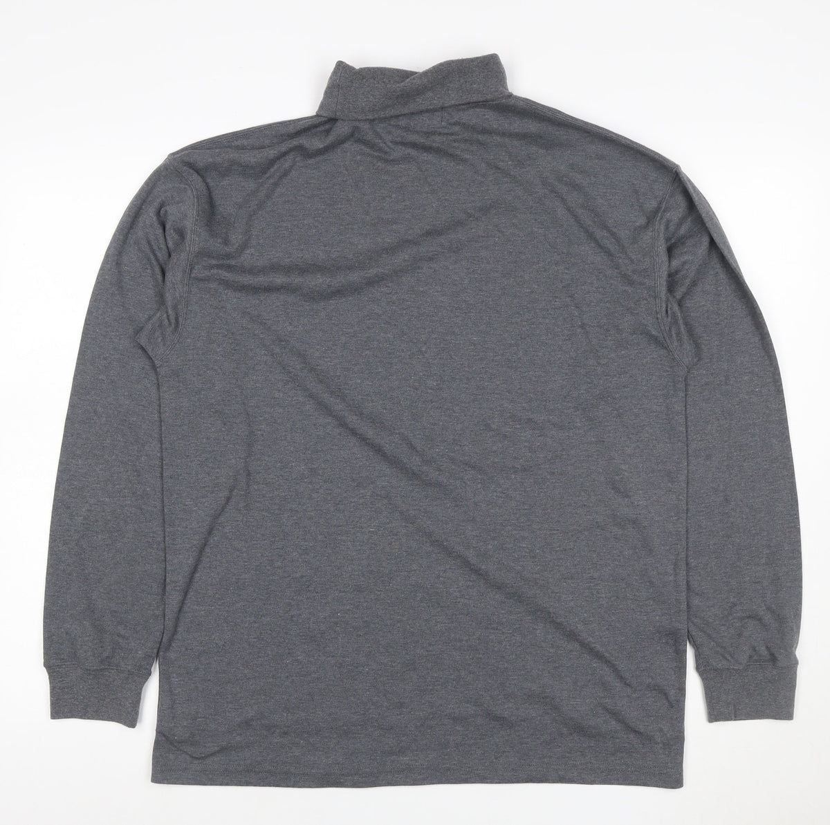 Kartel Women’s Grey L High Neck Pullover Sweatshirt Long Sleeve Logo