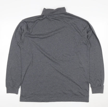 Kartel Women’s Grey L High Neck Pullover Sweatshirt Long Sleeve Logo