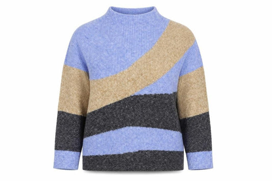 Street One Women’s Multicoloured UK 12 Chunky Knit Striped Jumper