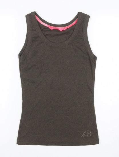 Sweaty Betty Women Grey M Basic Jersey Tank Top Sleeveless