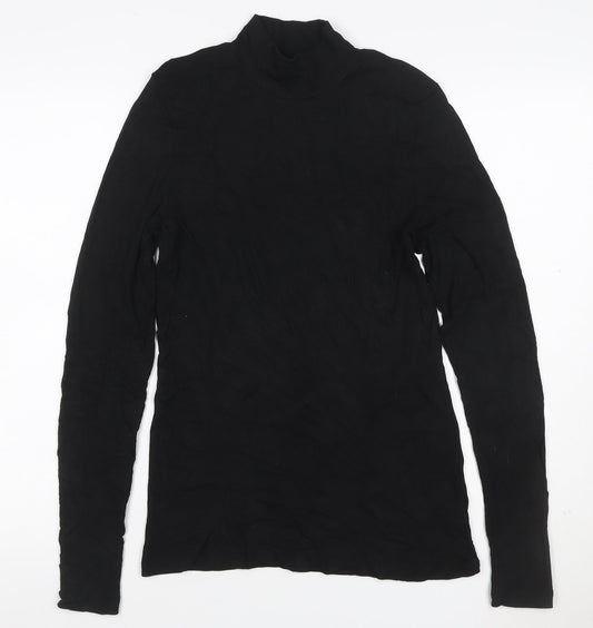 Witchery Women’s Black L Roll Neck Slim Fit Modal Jumper