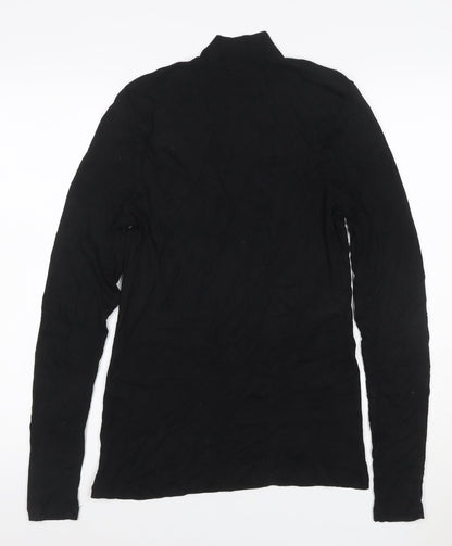 Witchery Women’s Black L Roll Neck Slim Fit Modal Jumper