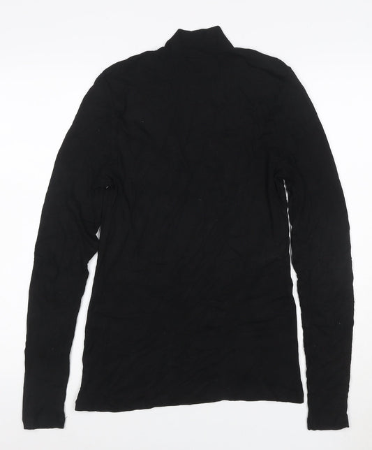 Witchery Women’s Black L Roll Neck Slim Fit Modal Jumper