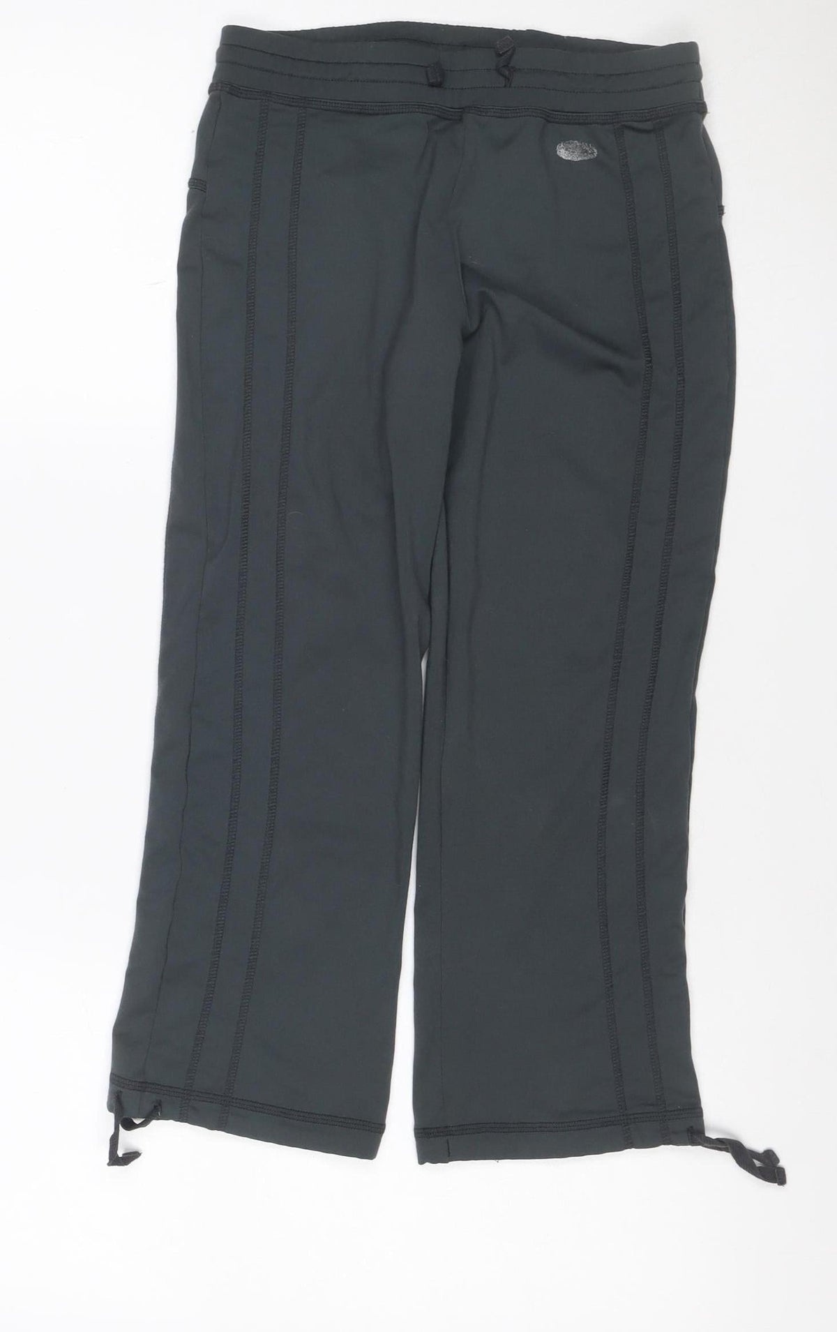 Olymplus Fitness Women Black UK 8 Capri Yoga Gym Trousers