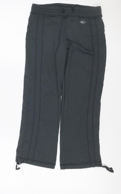 Olymplus Fitness Women Black UK 8 Capri Yoga Gym Trousers