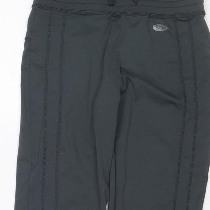 Olymplus Fitness Women Black UK 8 Capri Yoga Gym Trousers