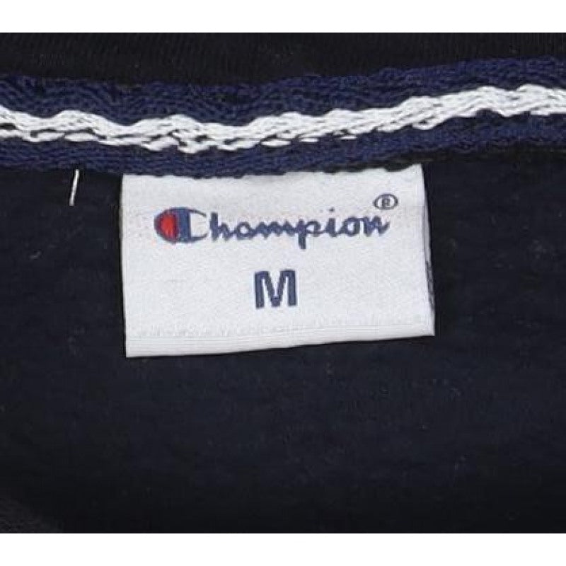 Champion Unisex Adults Black M Pullover Hoodie Embroidered Logo