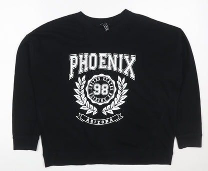 New Look Women’s Black S Phoenix Arizona Graphic Pullover Sweatshirt