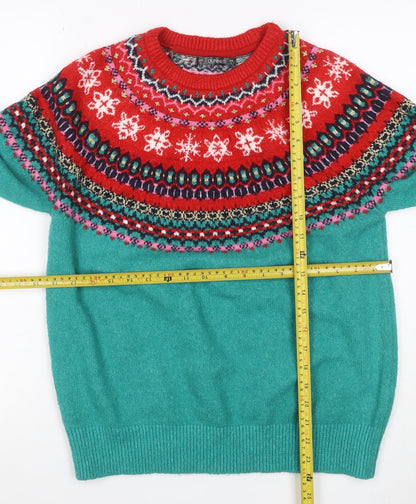 Dunnes Women’s Multicoloured S Fair Isle Christmas Jumper Glitter Knit