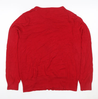 The Collection Debenhams Women Red Size 16 Round Neck Cardigan