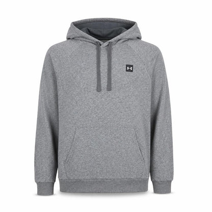 Under Armour Men’s Grey L ColdGear Logo Pullover Hoodie Relaxed Fit