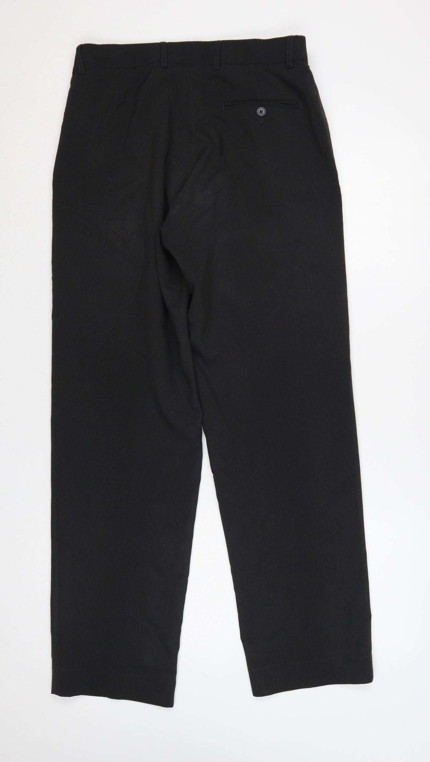The Collection Debenhams Men’s Black 32R Straight Dress Trousers