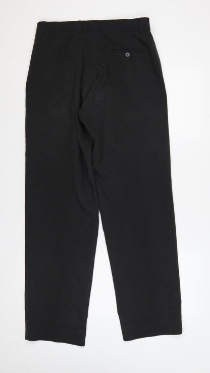 The Collection Debenhams Men’s Black 32R Straight Dress Trousers