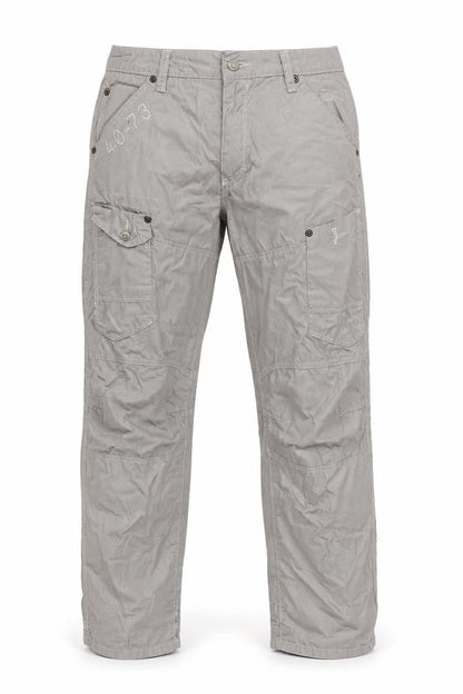 Marc Ecko Men’s Grey 33/32 Straight Cut Cargo Trousers Cotton