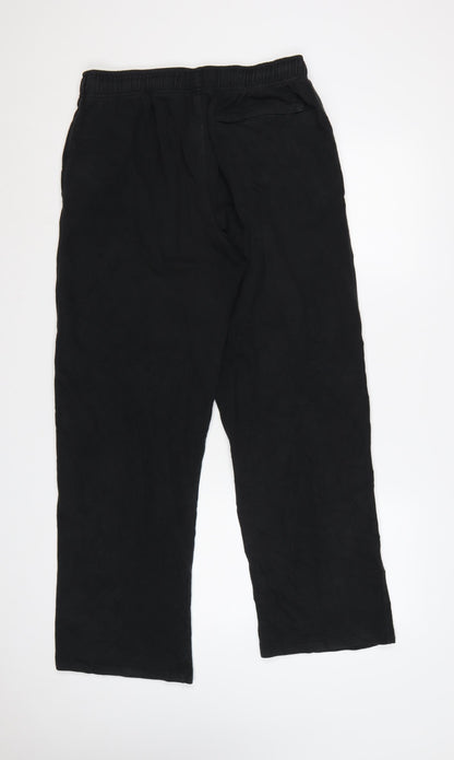 Marks & Spencer Men's Black 36in 31in Straight Elastic Waist Trousers