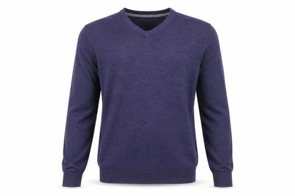 The Collection Debenhams Men’s Blue Medium V-Neck Acrylic Pullover Jumper