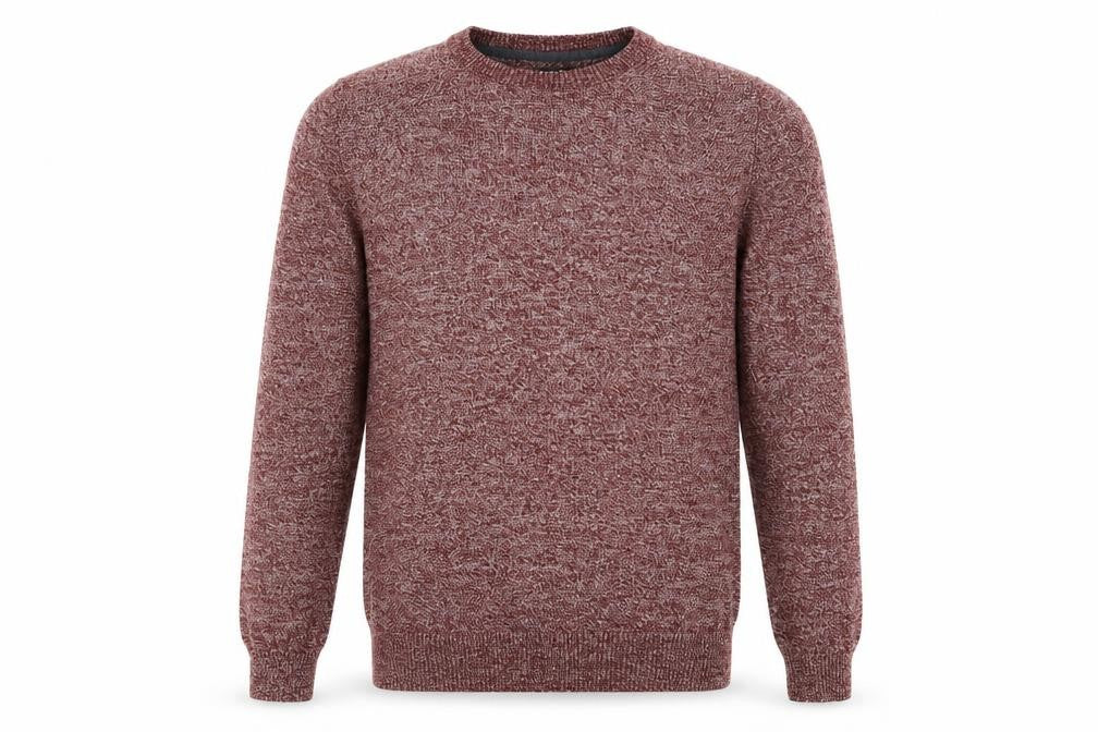 Devred 1902 Men’s Red Marl Cotton Blend Crew Neck Pullover Jumper M
