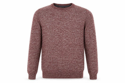 Devred 1902 Men’s Red Marl Cotton Blend Crew Neck Pullover Jumper M