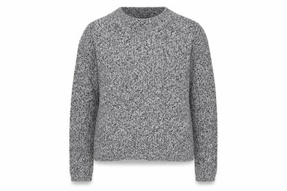 Marks & Spencer Women Grey UK 14 Chunky Knit Crew Neck Jumper