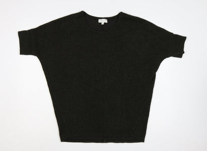 Apricot Women’s Black S/M Oversized Dolman Sleeve Knit Jumper
