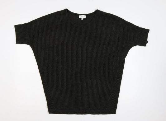 Apricot Women’s Black S/M Oversized Dolman Sleeve Knit Jumper