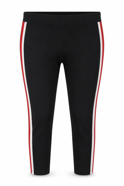 Zara Basic Women Black XL Side Stripe Stretch Leggings