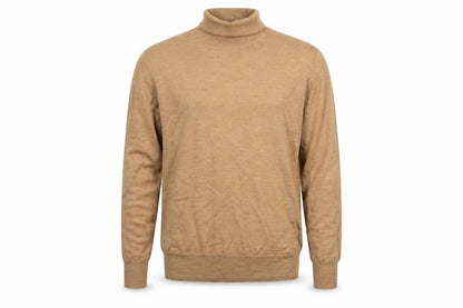 GAP Men’s Beige L Merino Wool Roll Neck Pullover Jumper