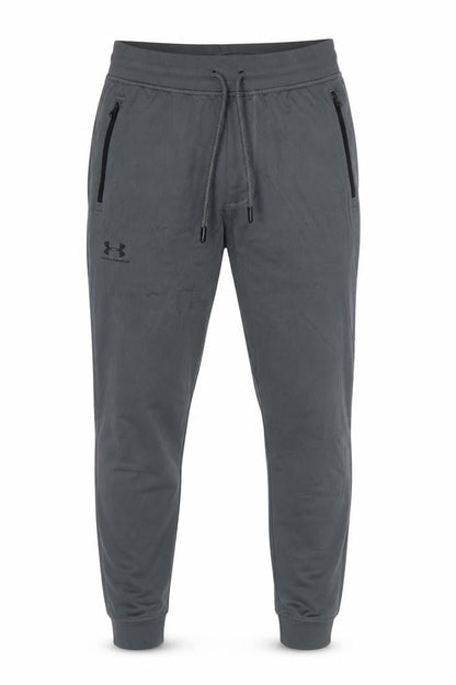 Under Armour Men's Grey S Jogger Trousers Loose Fit Zip Pockets