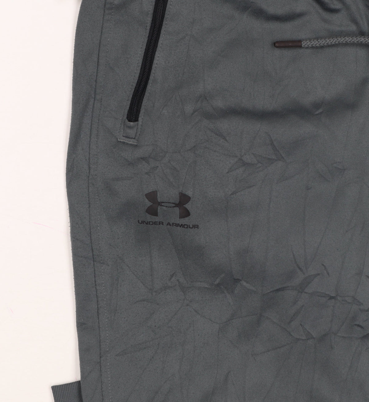 Under Armour Men's Grey S Jogger Trousers Loose Fit Zip Pockets