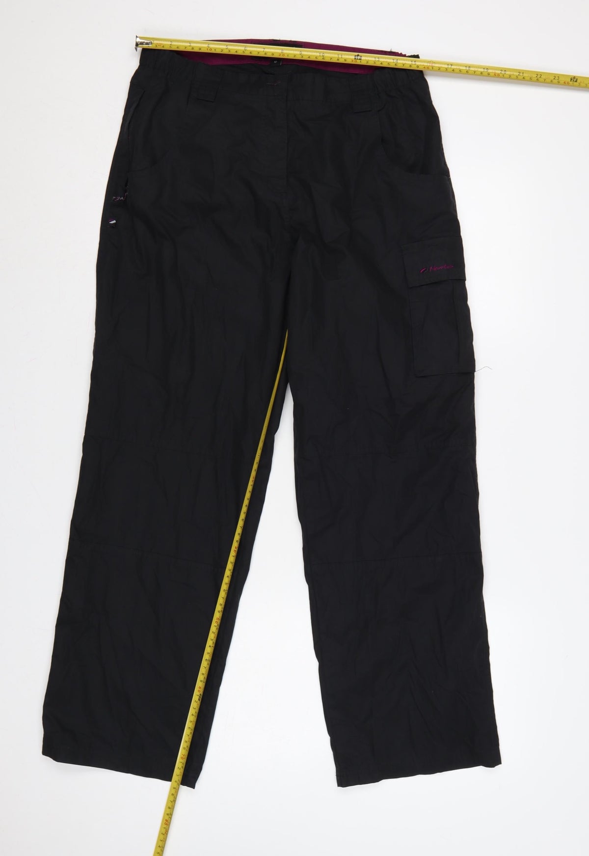Mountain Life Women's Black Size 12 Cargo Outdoor Trousers Pockets