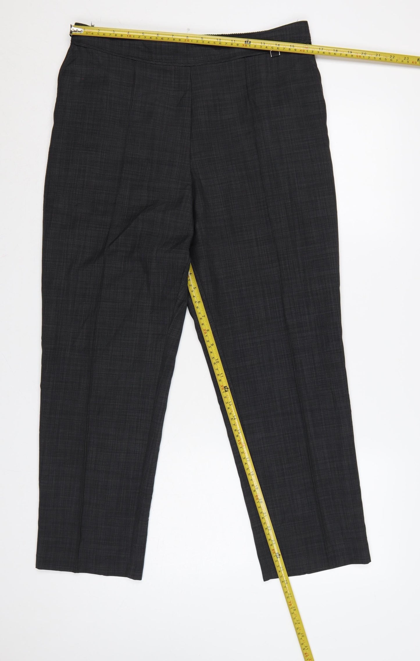 Marks & Spencer Women’s Grey UK 14 Short Straight Dress Trousers