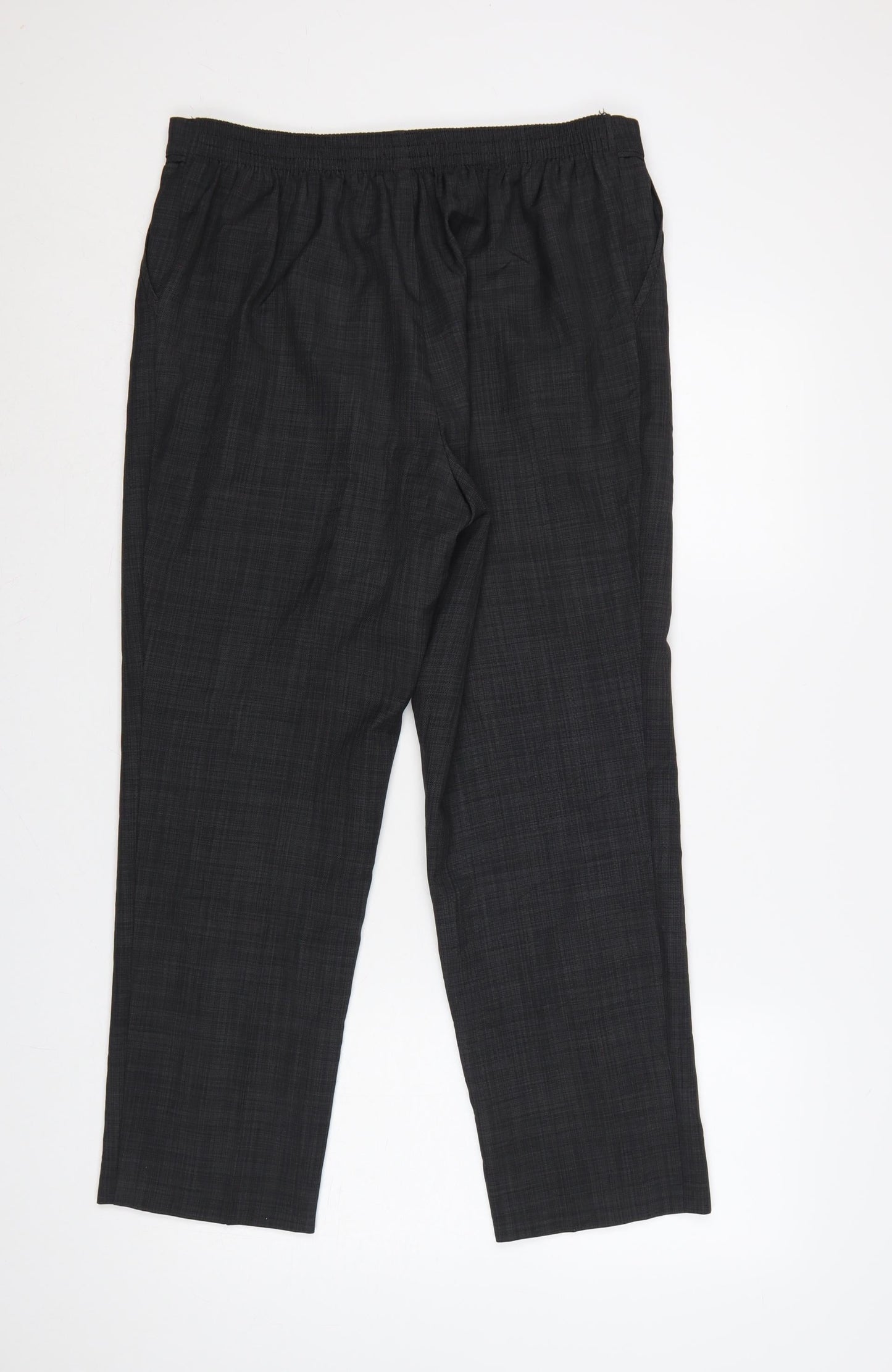 Marks & Spencer Women’s Grey UK 14 Short Straight Dress Trousers