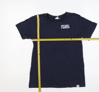 Saltrock Boys Blue 13 Years Basic Logo Cotton T-Shirt