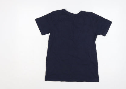Saltrock Boys Blue 13 Years Basic Logo Cotton T-Shirt