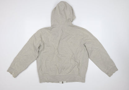 Polo Ralph Lauren Men’s Grey XL Full Zip Hoodie Logo Cotton Blend
