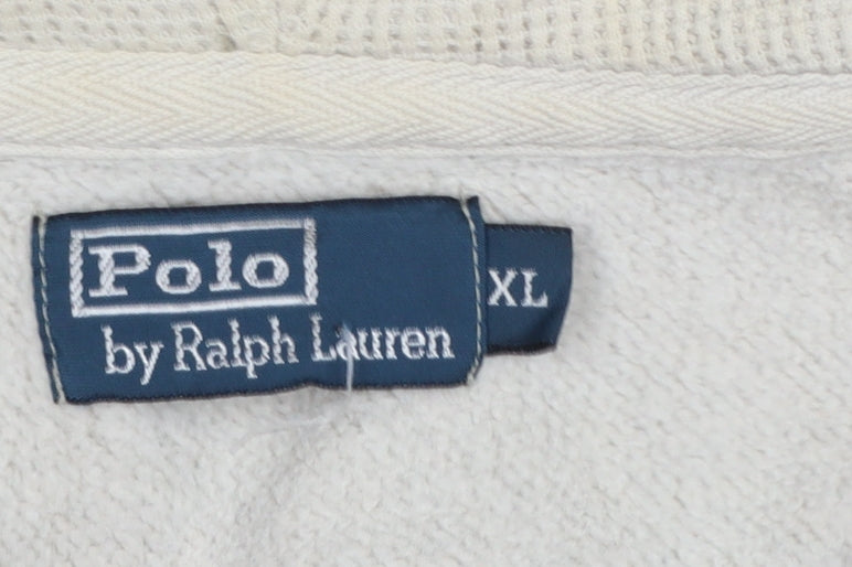 Polo Ralph Lauren Men’s Grey XL Full Zip Hoodie Logo Cotton Blend