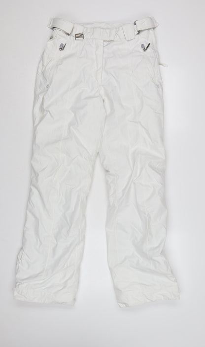 West Scout Women White UK 12 Snow Pants Ski Trousers Adjustable Waist