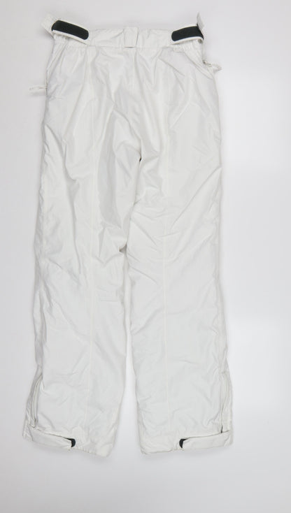 West Scout Women White UK 12 Snow Pants Ski Trousers Adjustable Waist
