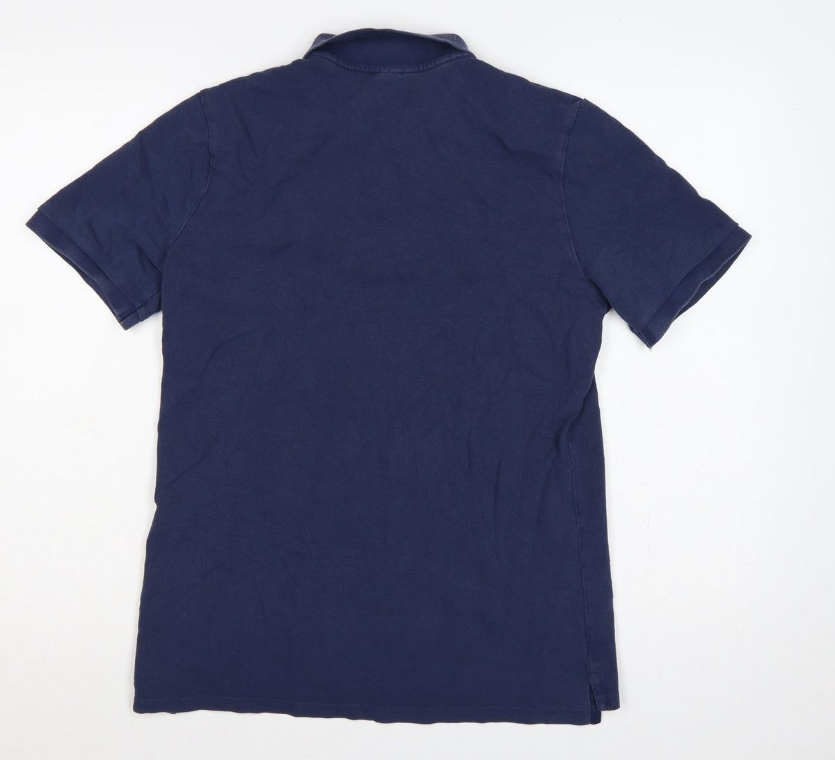Nike Men’s Blue M Logo Embroidered Short Sleeve Cotton Polo Shirt