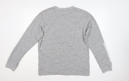 Superdry Men’s Grey S Crew Neck Logo Pullover Sweatshirt