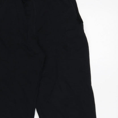 Kin Women’s Black UK 6 High Rise Wide-Leg Cropped Trousers