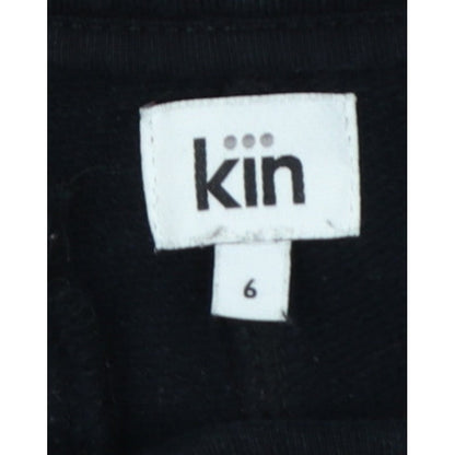 Kin Women’s Black UK 6 High Rise Wide-Leg Cropped Trousers
