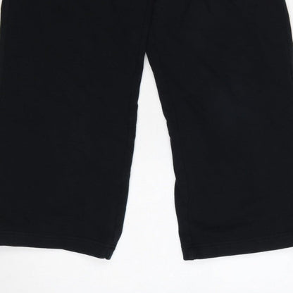 Kin Women’s Black UK 6 High Rise Wide-Leg Cropped Trousers