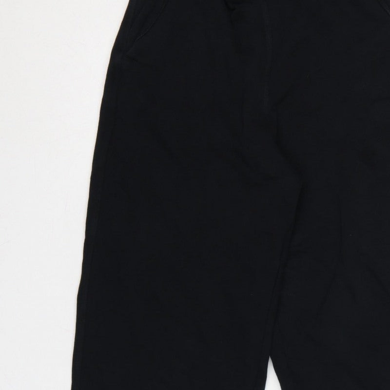 Kin Women’s Black UK 6 High Rise Wide-Leg Cropped Trousers