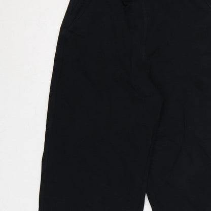 Kin Women’s Black UK 6 High Rise Wide-Leg Cropped Trousers