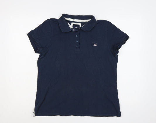 Crew Clothing Company Unisex Navy Size 16 Cotton Polo Shirt