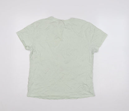 George Women Green Size 8 Disney Dumbo Cotton Crew Neck T-Shirt