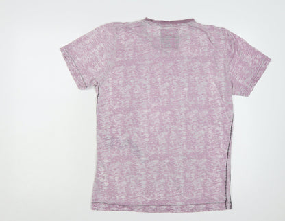 Dissident Men's Pink M Liberty New York Graphic Print Crew Neck T-Shirt